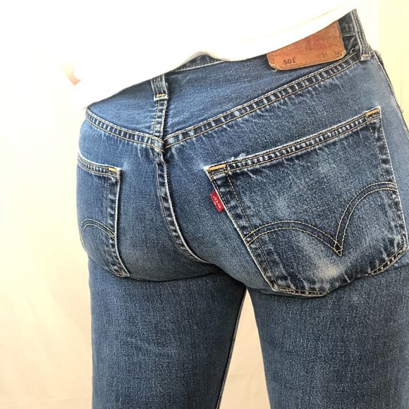 Levi's Denim - Vintage Levi's 501 Button Fly Unhemmed Original